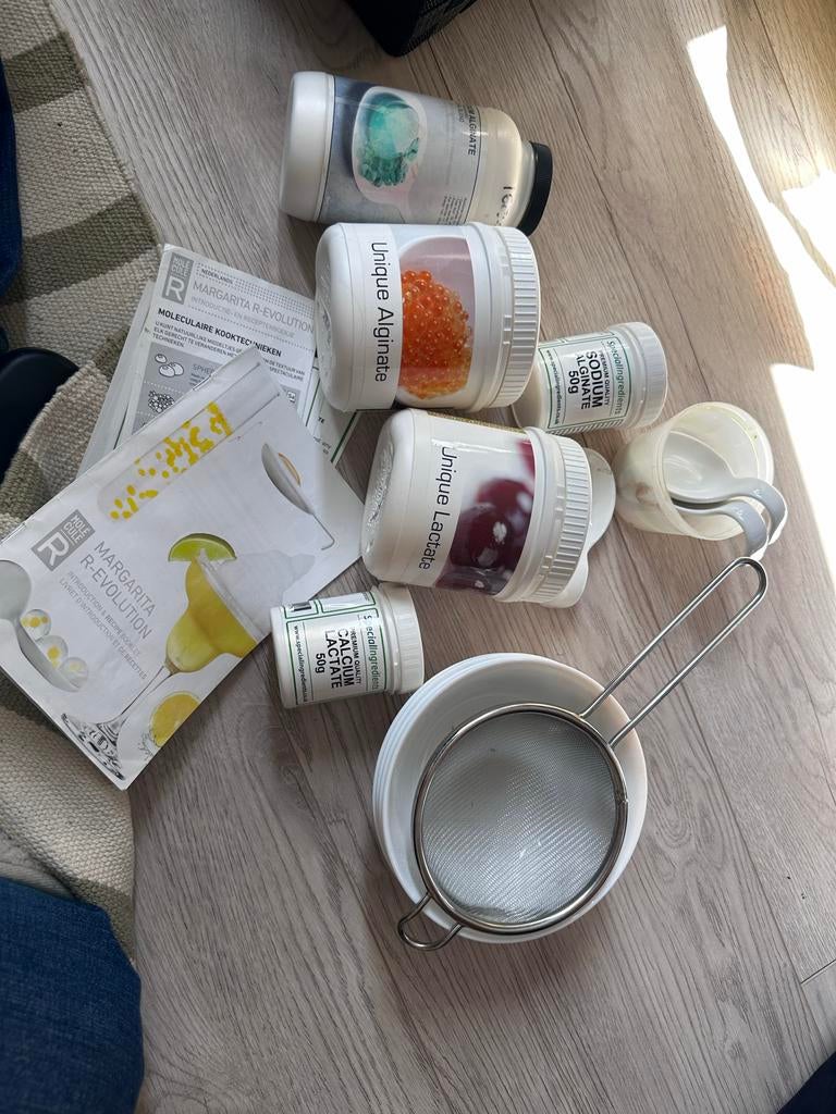 Moleculair kooksetje: Spherificatie kit met accessoires, Kunststof, Ophalen of Verzenden, Wit, Overige merken