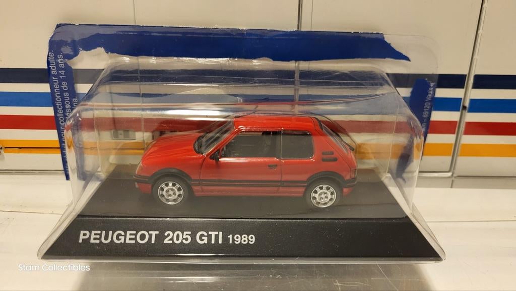 1/43 Peugeot 205 1.9 GTI Rouge 1989 Norev
