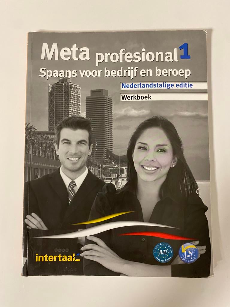 Spaans werkboek Meta profesional 1 goede staat, Ophalen of Verzenden, Zo goed als nieuw, Overige niveaus