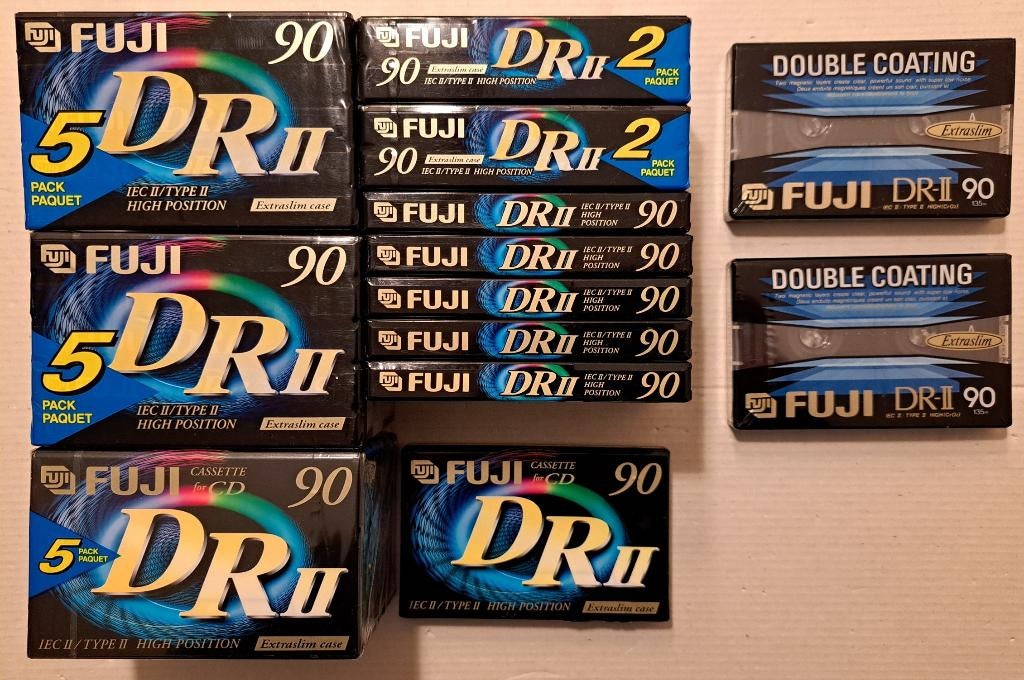 FUJI DRII 90 nieuwe, gesealde cassettebandjes te koop!, Cd's en Dvd's, Cassettebandjes, Overige genres, Ophalen of Verzenden, Nieuw in verpakking