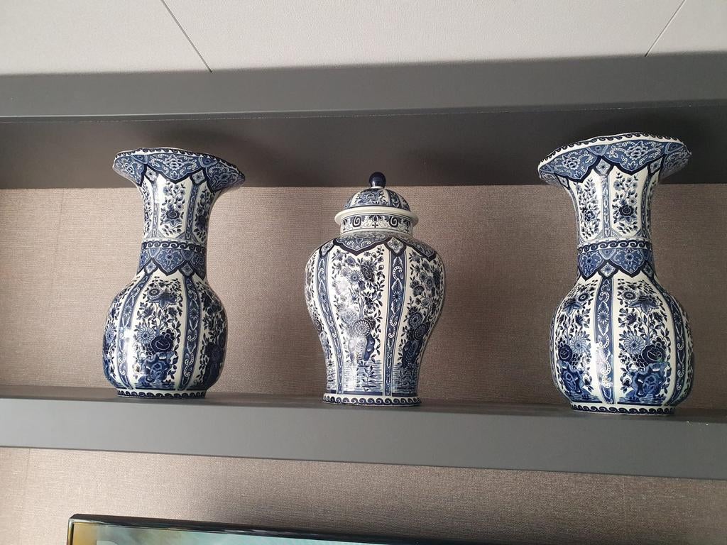 Prachtig Delftsblauw Kaststel - 3-delig, Ophalen of Verzenden