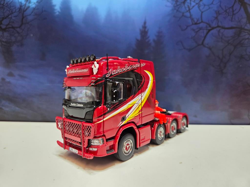 Scania R 770 highline 8x4 jacobssons Vilhemina zweden, Hobby en Vrije tijd, Modelauto's | 1:50, Nieuw, Jobo-models, Jobo.models@gmail.com