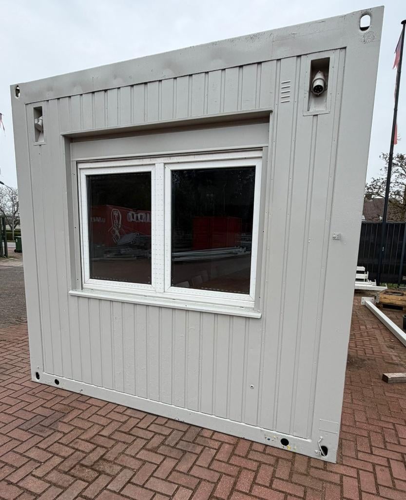 Bouw-schaftkeet, Kantoorunit, Woonunit, Directiekeet. 6 x 3., Doe-het-zelf en Verbouw, Bouwketen en Schaftketen, Ophalen, Gebruikt