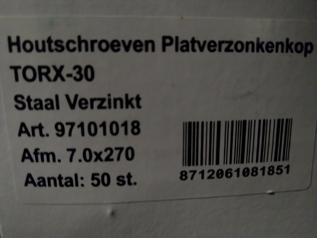 Partij unidek dak schroeven, Ophalen of Verzenden, Nieuw