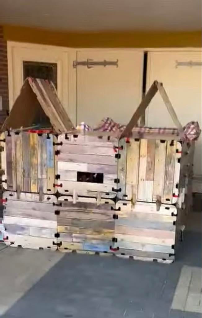 Fantasy Forts - Kartonnen hutbouwen (2 grote sets), Ophalen, Gebruikt, Knutselen