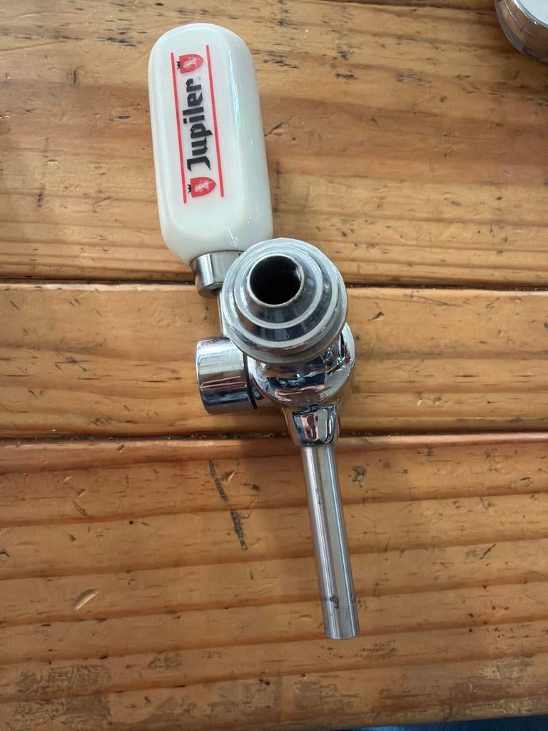 Tapkraan met Jupiler porseleinen tapknop - Goede staat, Ophalen of Verzenden, Gebruikt, Overige merken