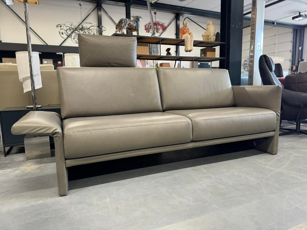 Nieuw Rolf Benz Cara H-SOB 190 Bank Leer Design Verstelbaar, Leer, Ophalen of Verzenden, Rechte bank, Rolf Benz