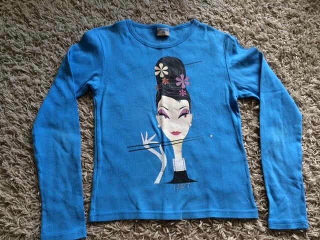 Turquoise japanse top shirt longsleeve LOFT the original S, Kleding | Dames, Blauw, Nieuw, Ophalen of Verzenden, Lange mouw