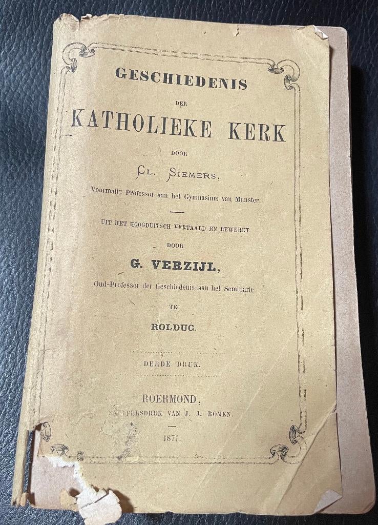 Geschiedenis der katholieke kerk - Cl. Ciemers, Gelezen, Cl. Ciemers, Europa, Ophalen of Verzenden
