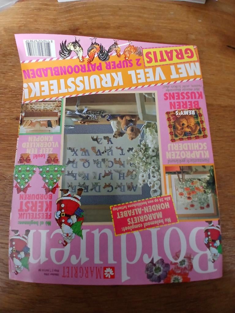 Margriet Borduren Tijdschrift - Oktober 1994, Ophalen of Verzenden, Zo goed als nieuw, Handborduren, Patroon