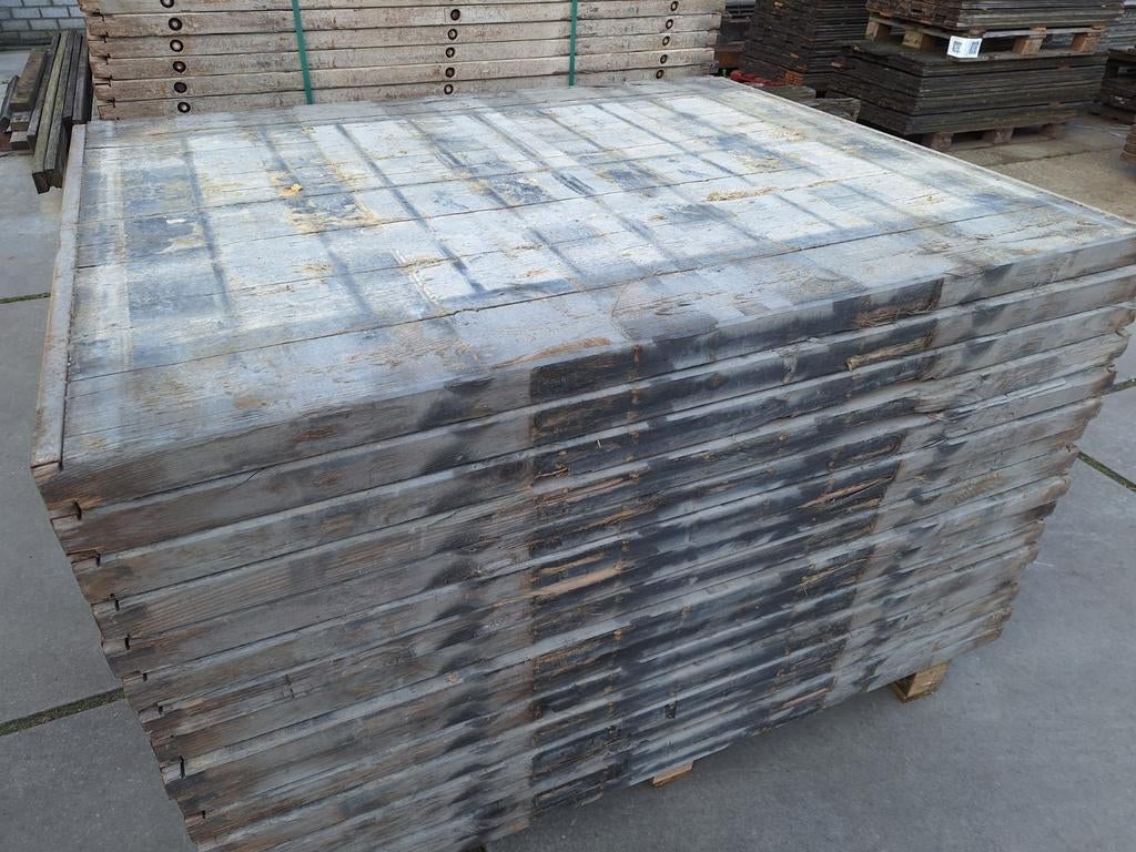 Lariks  steenschotten  110x140cm  vlonder terras vloer, Ophalen of Verzenden, Gebruikt, Minder dan 180 cm, Planken