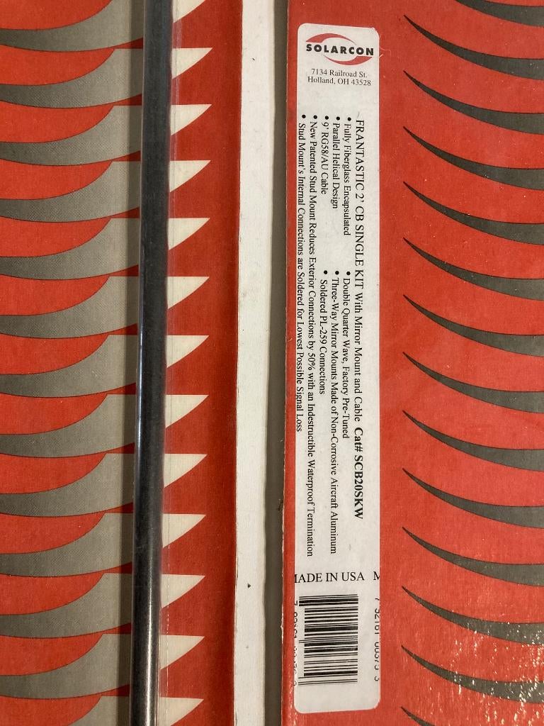 Solarcon Mobiele CB antenne 60 cm (2ft) + steun en kabelset, Ophalen of Verzenden, Nieuw, Antenne