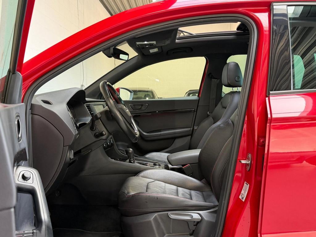 Seat Ateca 2.0 TSI FR 4DRIVE - PANO - 190PK - LEER - VIRTUAL, Automaat, Gebruikt, Zwart, 1984 cc