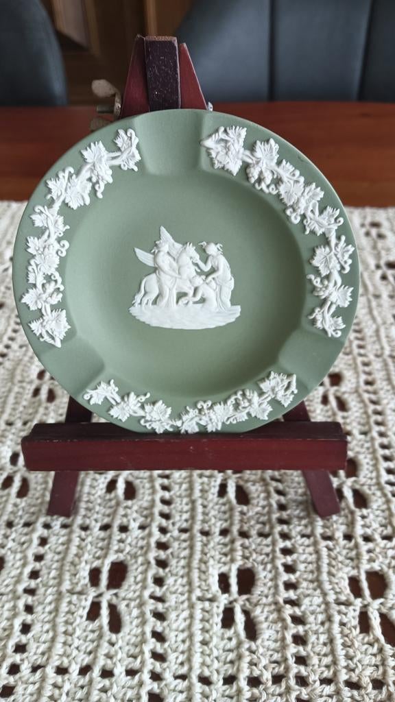 Asbak Wedgwood Jasperware, salie groen, Verzamelen, Ophalen, Zo goed als nieuw, Porselein