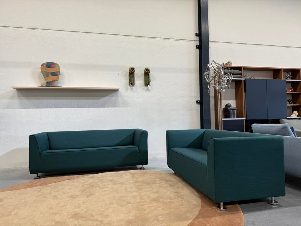 2 Nieuw Gelderland 4800 2,5 & 2 zits Bank Kvadrat Sunniva, 75 tot 100 cm, Ophalen of Verzenden, Rechte bank, Gelderland