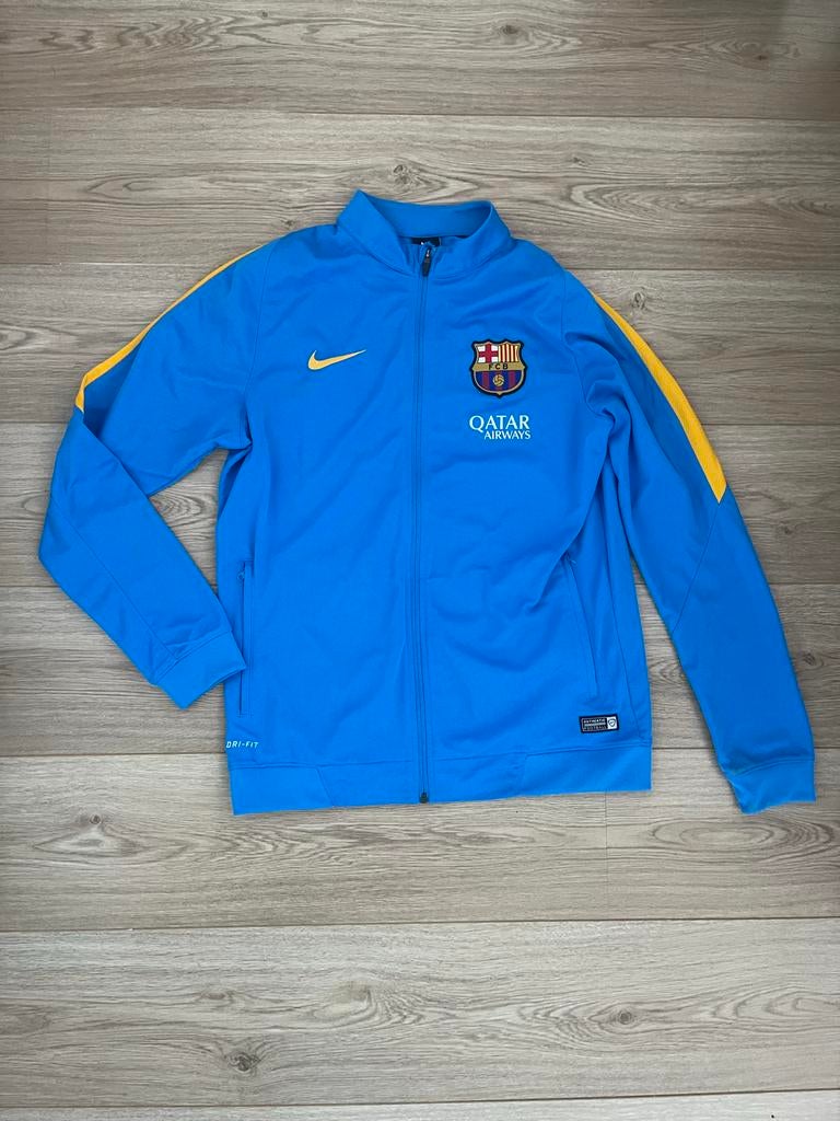 Nike FC Barcelona Vest Maat L - Blauw/Geel Dri-FIT, Maat 52/54 (L), Blauw, Ophalen of Verzenden, Zo goed als nieuw