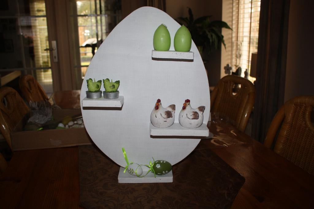 Houten PAASEI, Ophalen of Verzenden, Zo goed als nieuw