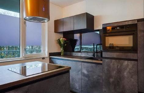 Complete keuken met inbouwapparatuur te koop, Huis en Inrichting, Keuken | Complete keukens, Gebruikt, Hoekkeuken, Ophalen of Verzenden