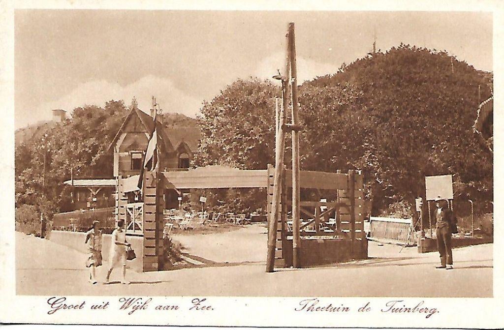 Wijk aan Zee- -Theetuin de Tuinberg., Verzenden, 1940 tot 1960, Ongelopen, Noord-Holland