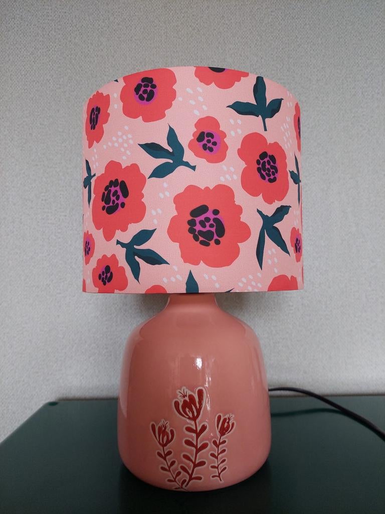 Leuke fleurige lamp, Ophalen of Verzenden, Zo goed als nieuw, Minder dan 50 cm