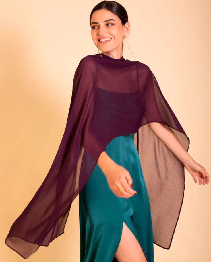 Feversave elegante grote chiffon stola bordorood, Kleding | Dames, Verzenden, Nieuw, Sjaal