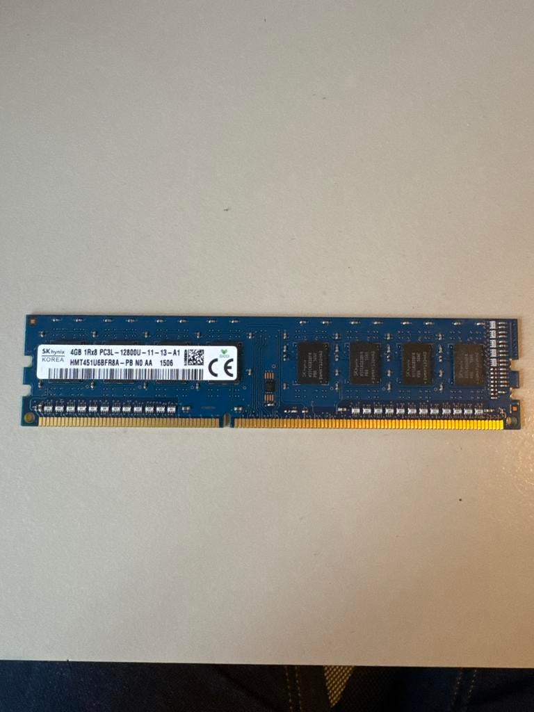 4GB DDR3 PC3L Geheugenmodule, Computers en Software, RAM geheugen, Gebruikt, DDR3, Ophalen of Verzenden, Desktop