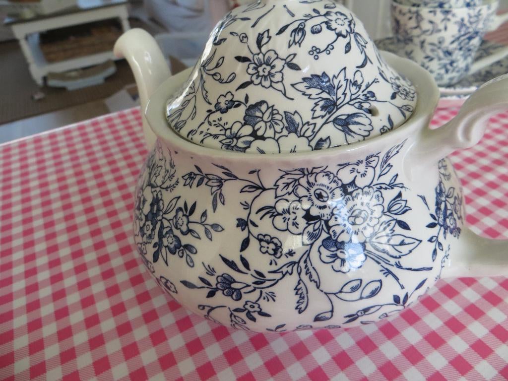 theepot/Rosemarie/Royal Tudor/tea/Blauw/Rosemarie, Overige typen, Ophalen of Verzenden, Zo goed als nieuw, Overige stijlen