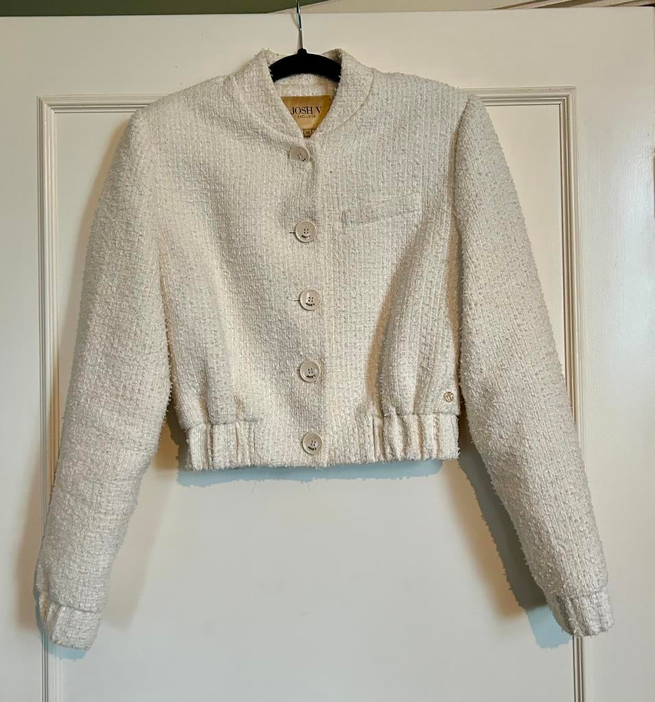 Cocoon White  JoshV, Josh V bomberjas, jasje in maat XS, Kleding | Dames, Beige, Nieuw, Ophalen of Verzenden, Jasje