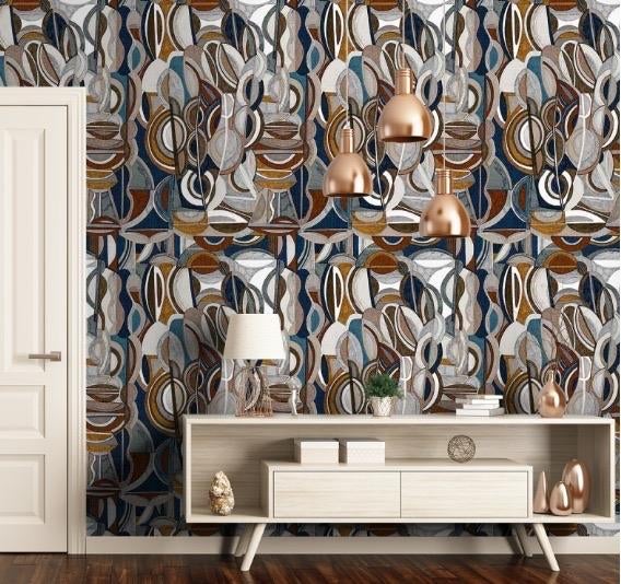 JV behang - Hookedonwalls | 6963, Ophalen of Verzenden, 10 tot 25 m², Blauw