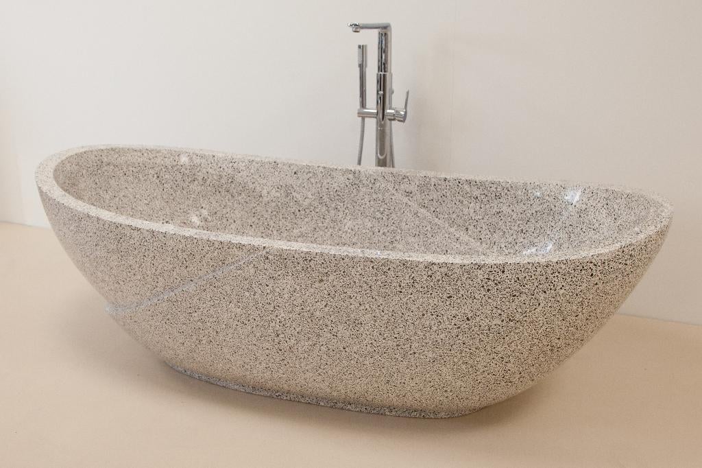 Laatste stuk! Massieve terrazzo badkuip voor €950, Huis en Inrichting, Badkamer | Badkamermeubels, Overige typen, Nieuw, Minder dan 100 cm