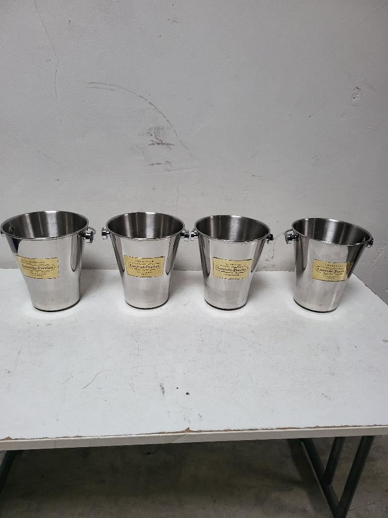 ijsemmer laurent perrier met lederen handvat 3 stuks, Ophalen of Verzenden, Gebruikt, Gebruiksvoorwerp