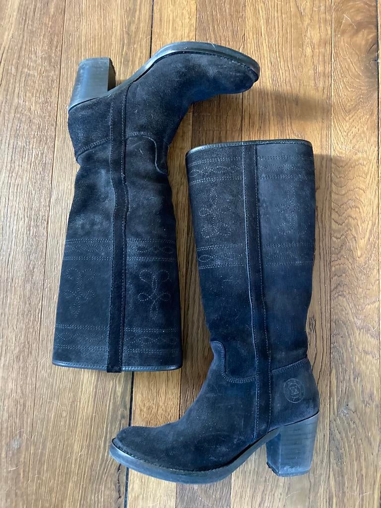 Zwarte laarsen van Valverde del Camino maat 37, Hoge laarzen, Zwart, Ophalen of Verzenden, Gedragen