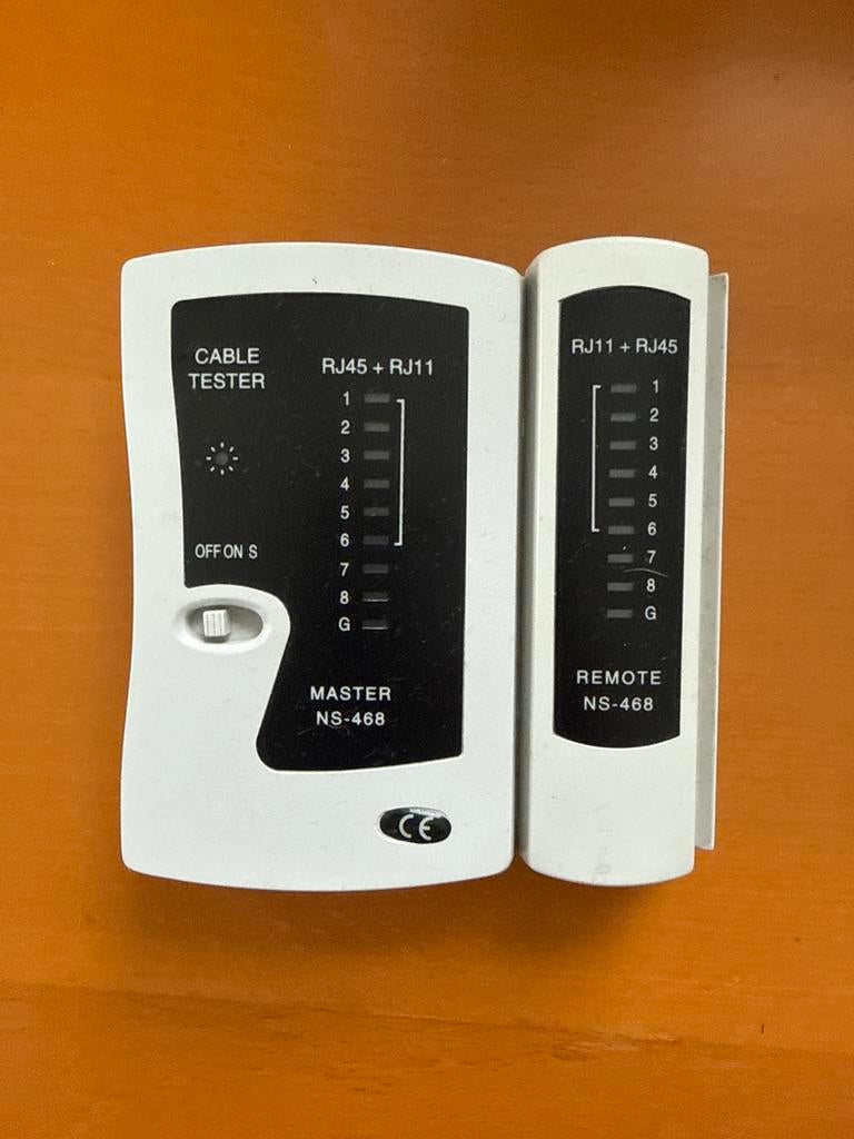 Kabeltester RJ45/RJ11 - NS-468, Computers en Software, Overige Computers en Software, Gebruikt, Ophalen of Verzenden