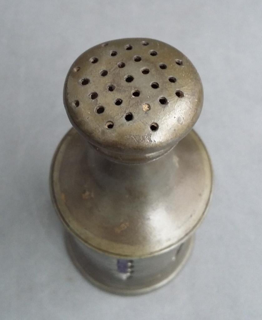 1850-1875 Tinnen Zoutstrooier Strooier Keramiek Binnenzijde, Antiek en Kunst, Ophalen of Verzenden