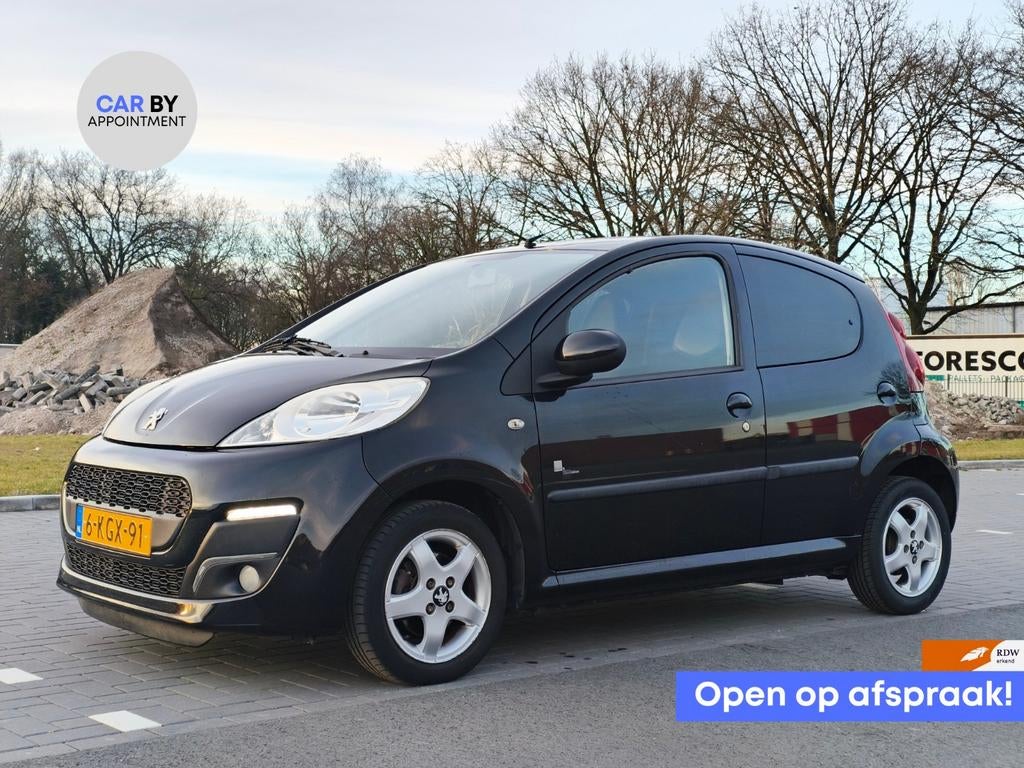 Peugeot 107 1.0 12V Black & Silver Airco Leder Isofix Apk, Auto's, Peugeot, Bedrijf, ABS, Airbags, Airconditioning, Bluetooth