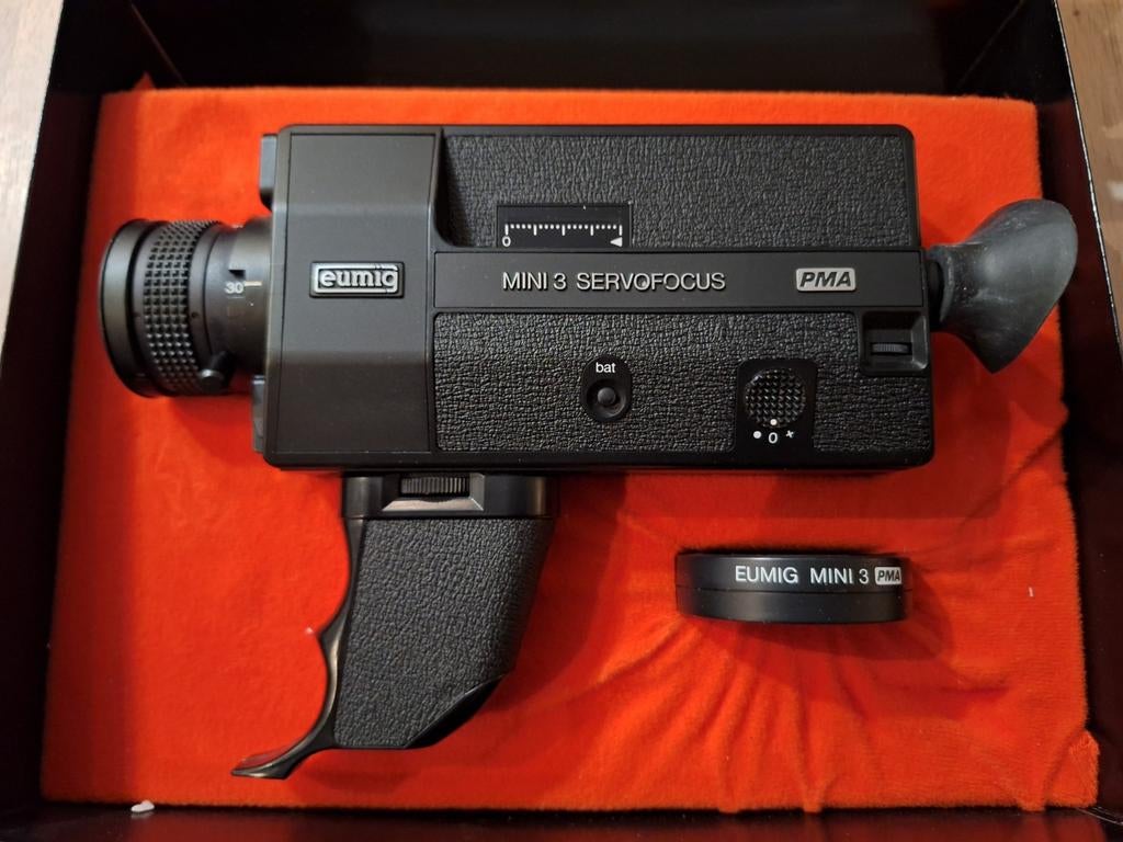 Eumig mini 3 servofocus PMA Super 8-filmcamera, Audio, Tv en Foto, Videocamera's Analoog, Camera, 8mm, Ophalen of Verzenden