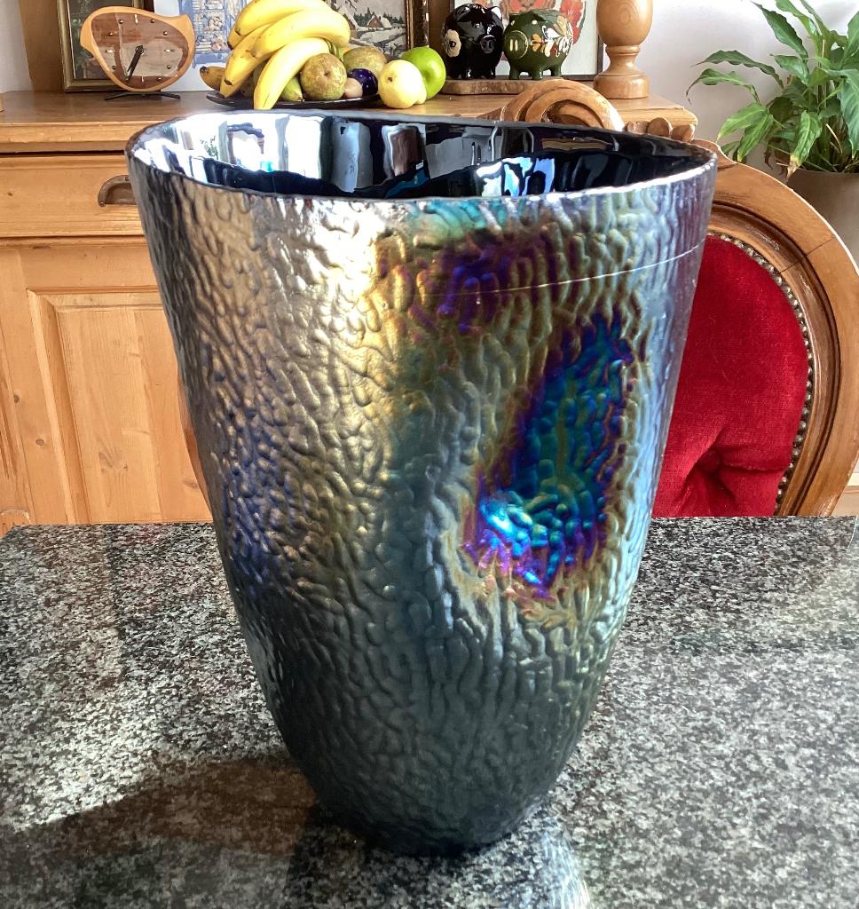 Vaas, glas, Yalos Murano, Rapanui, Venetië, Italië, groot, Ophalen, Gebruikt, Overige kleuren, Glas