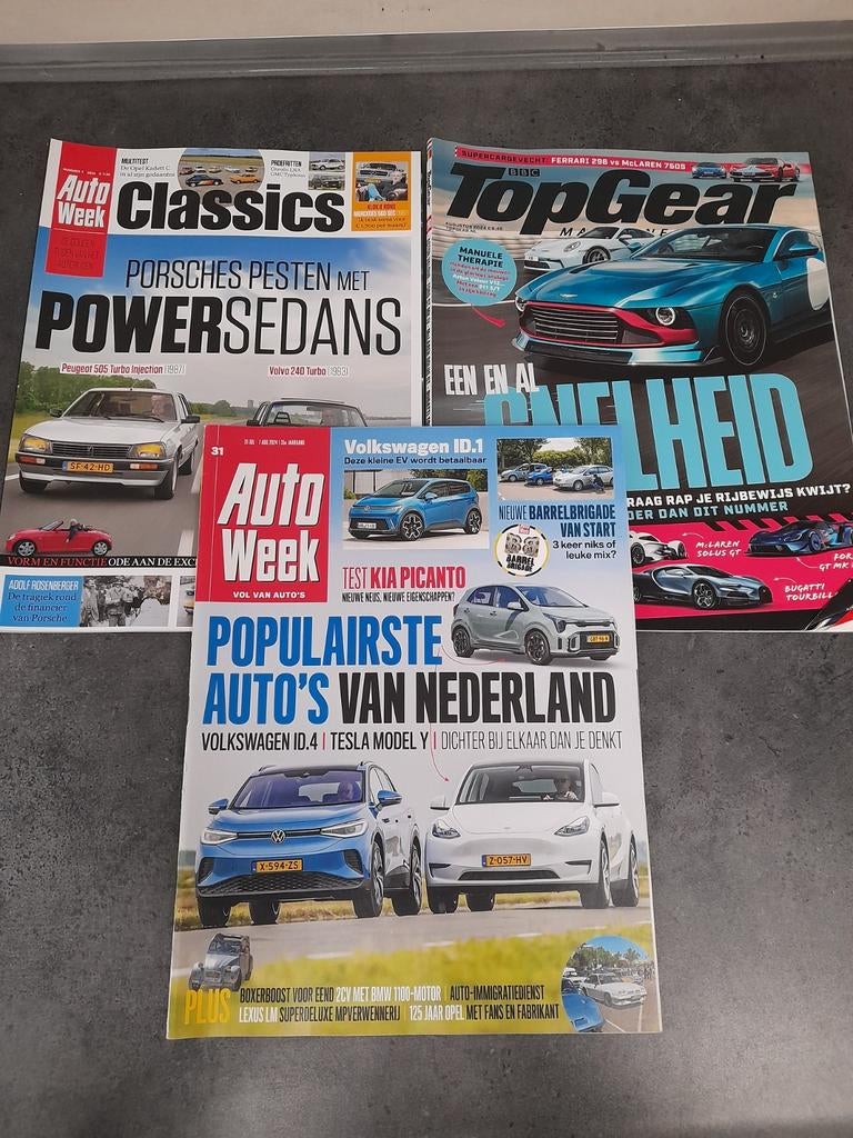 Topgear en Autoweek tijdschriften uit 2024., Ophalen of Verzenden, Zo goed als nieuw, Sport en Vrije tijd