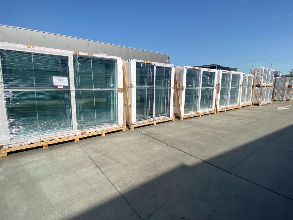 pvc kozijn ramen, deuren, schuifpui, stockverkoop Ramenhal, Kunststof, Nieuw, Ophalen of Verzenden, Raamkozijn