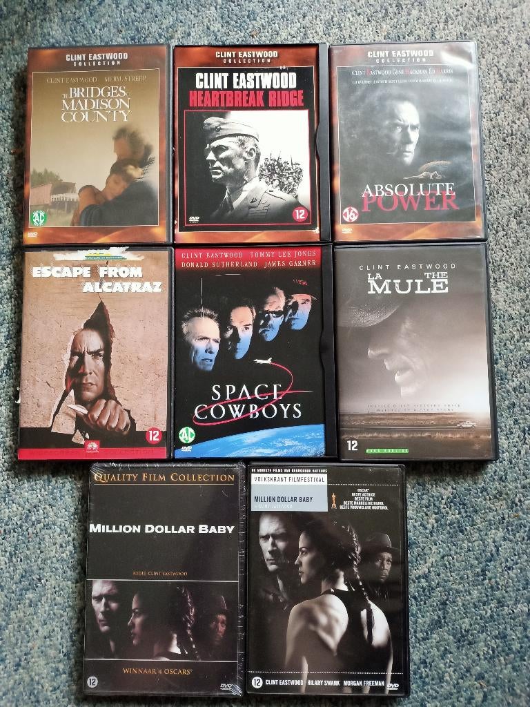 Clint Eastwood films vanaf..., 1980 tot heden, Ophalen of Verzenden, Zo goed als nieuw, Actie en Avontuur