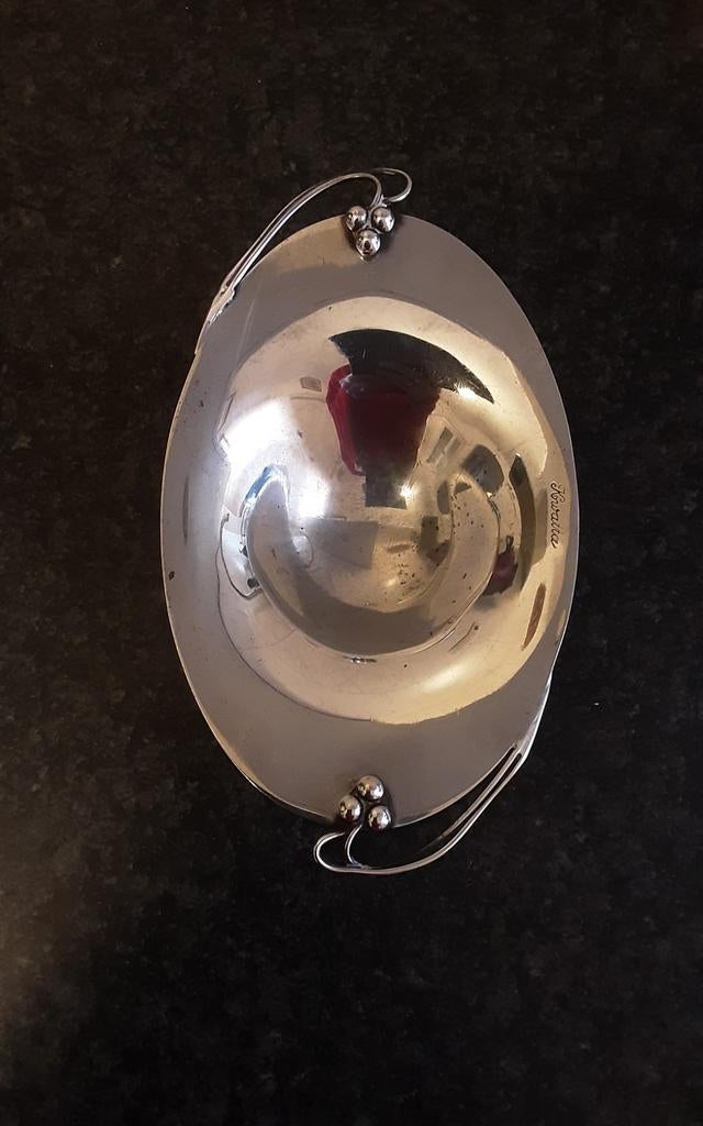 Zwaar verzilverd chocolade schaaltje design, Antiek en Kunst, Ophalen of Verzenden