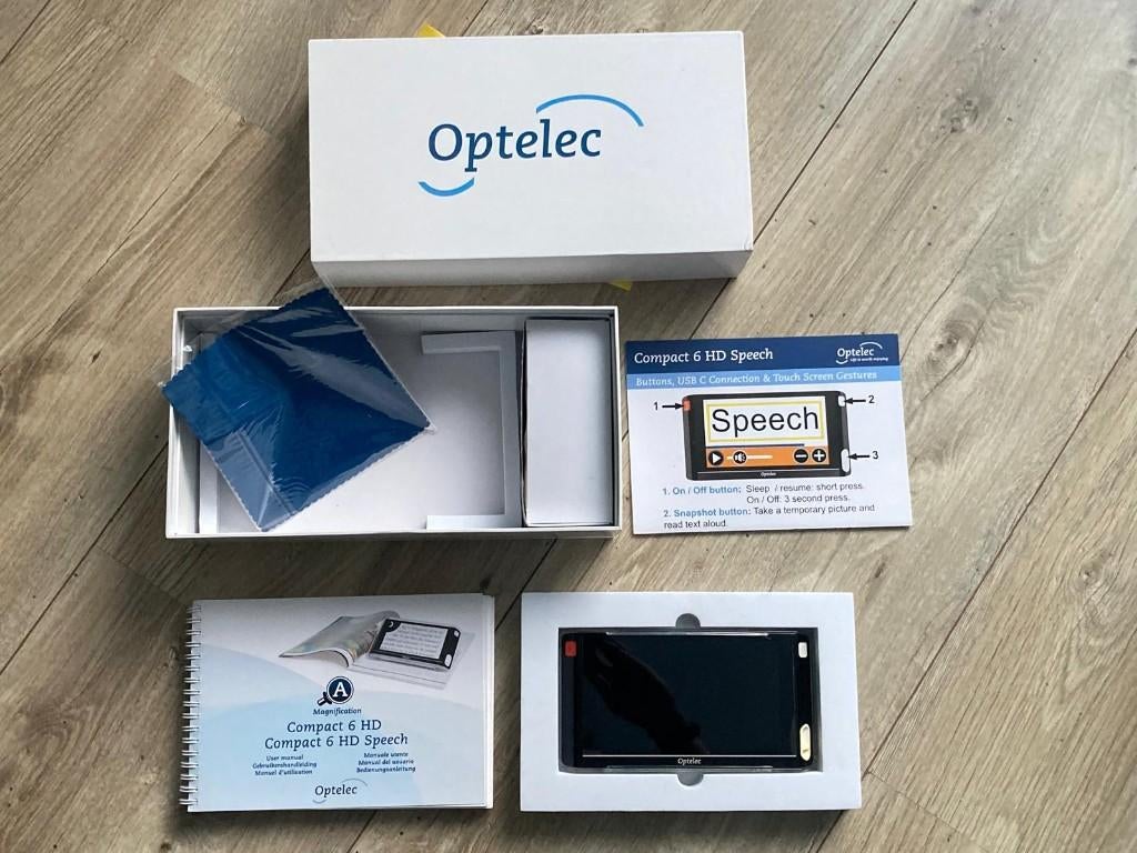 Optelec Compact 6 HD Speech - NIEUW, Ophalen of Verzenden, Nieuw, Vergrootglas of Loep