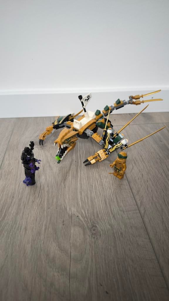 Lego ninjago gouden draak, Ophalen of Verzenden, Zo goed als nieuw, Complete set, Lego
