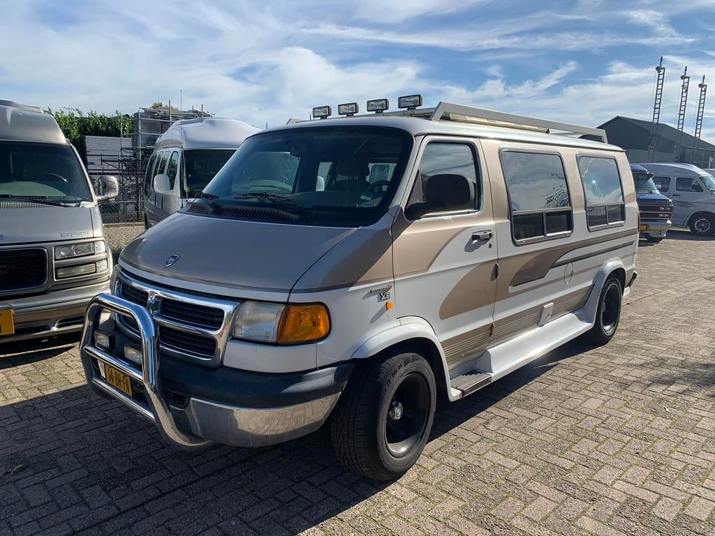 Dodge B1500 1999 CAMPER *LPG* Hefdak, Automaat, Stof, Wit, 211 pk