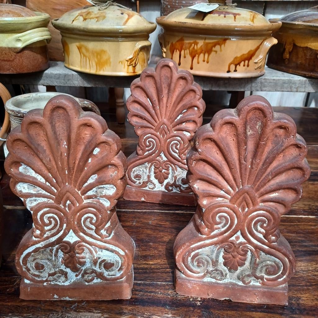 Terracotta nokpan/dakpan/dak-ornament/ornament, Antiek en Kunst, Curiosa en Brocante, Ophalen