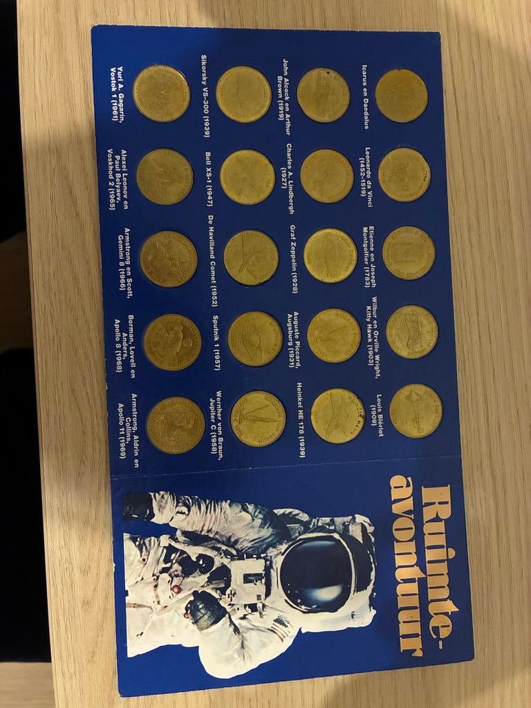 Shell Ruimte-avontuur Munten Verzameling, Verzamelen, Ophalen of Verzenden, Gebruikt