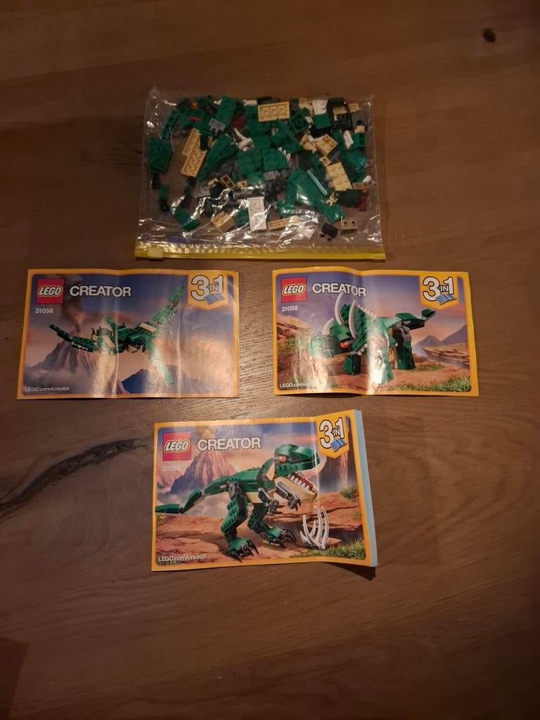 LEGO Creator 31058 - Machtige Dinosaurus, Ophalen of Verzenden, Zo goed als nieuw, Losse kaart