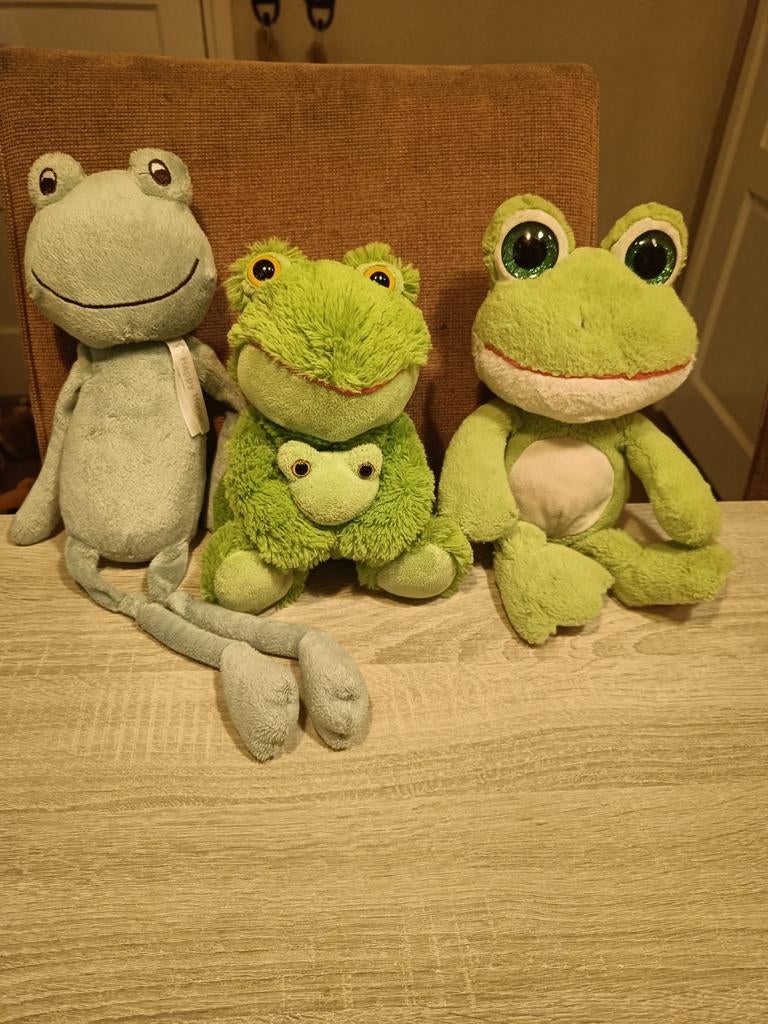 Kikker knuffel collectie, Ophalen of Verzenden, Zo goed als nieuw, Kikker