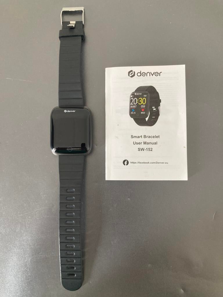 Nieuwstaat: Smartwatch, Sieraden, Tassen en Uiterlijk, Smartwatches, Ophalen of Verzenden, Zo goed als nieuw, Zwart, Android