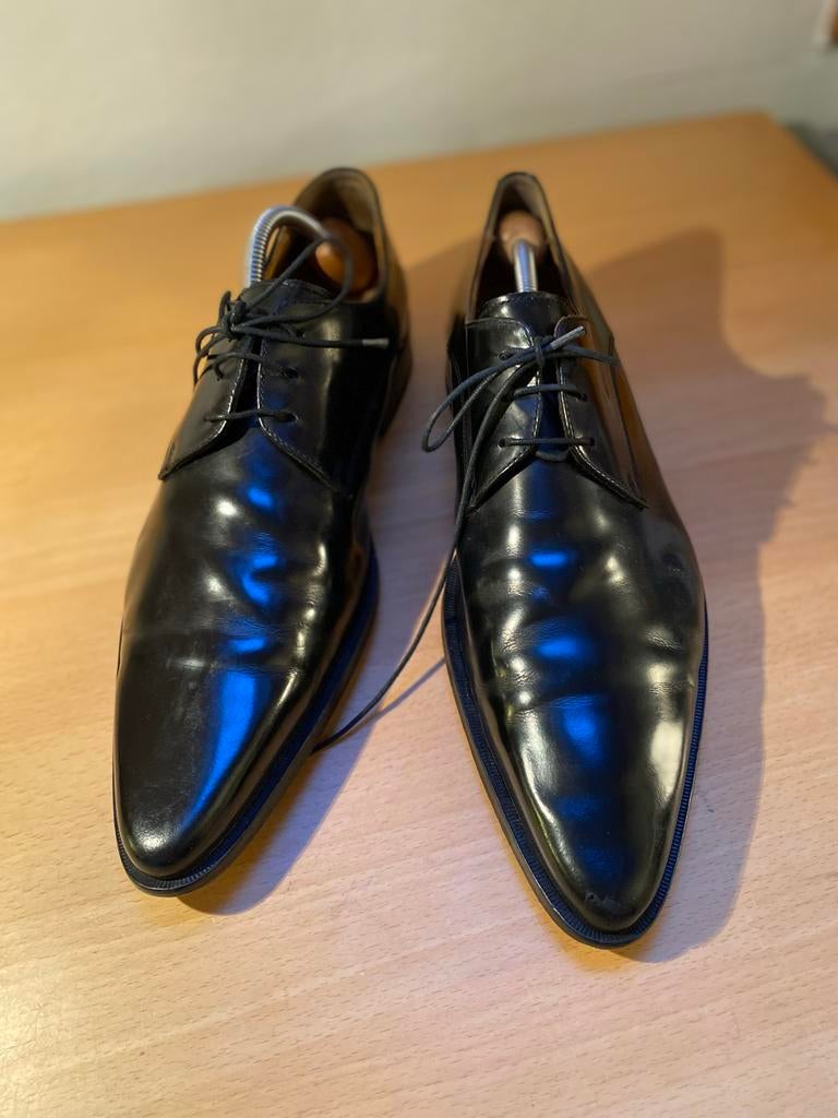 Dolce & Gabbana leren schoenen - maat 42, Zwart, Ophalen of Verzenden, Zo goed als nieuw, Veterschoenen